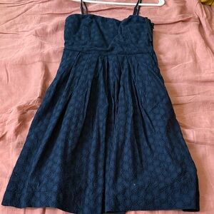 GAP Black Eyelet Dress convertible straps